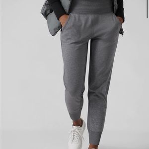 gray athleta venice ribbed joggers